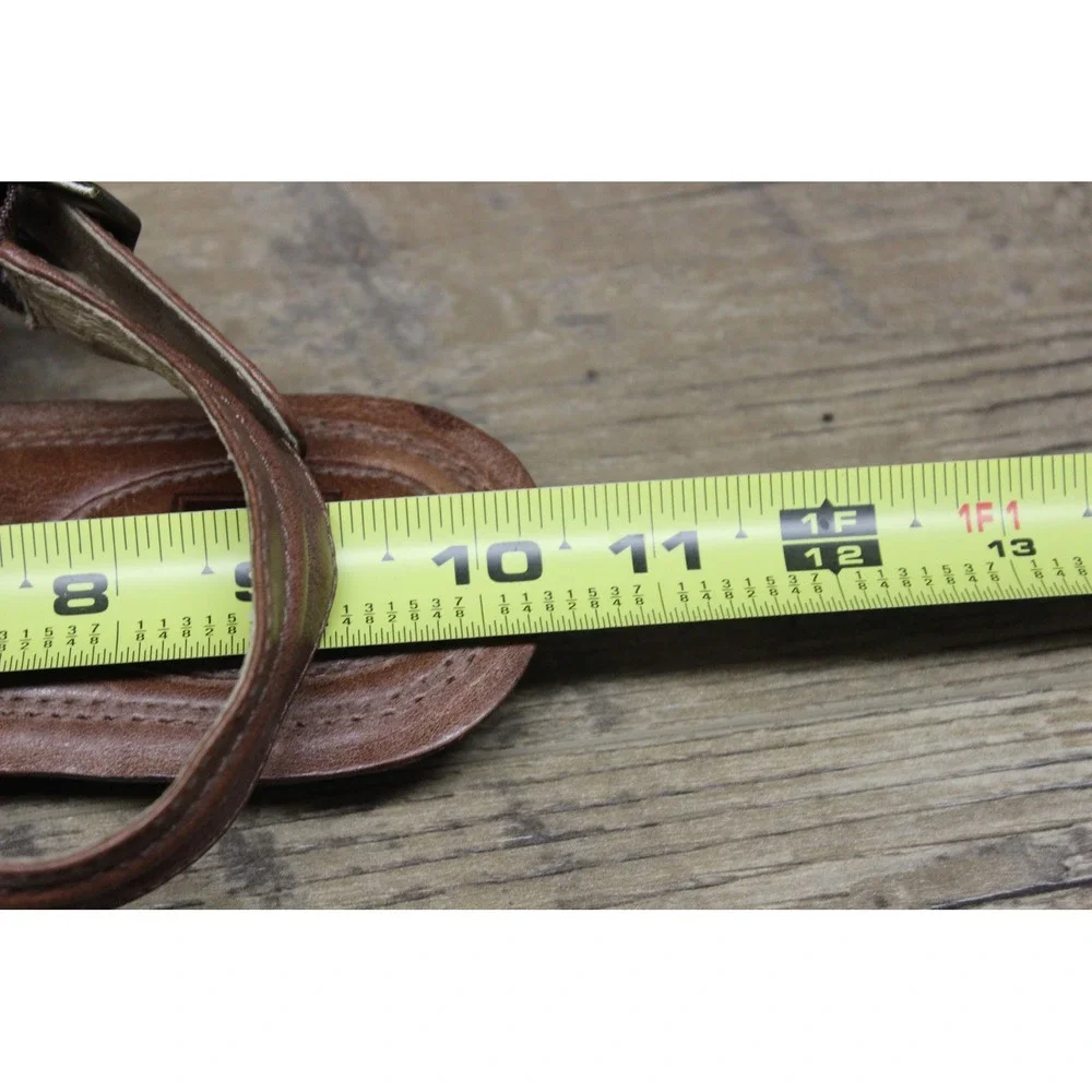 Frye‎ women's Alessia Trapunto leather strappy thong artisanal sandals 9.5M - Picture 5 of 16
